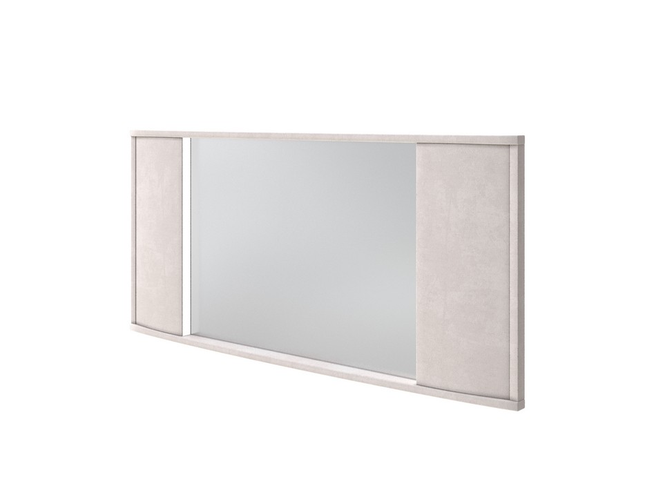 Зеркало Орматек настенное Vittoria с подсветкой Ткань Микровелюр Manhattan Цветочный белый 132x8 19780₽